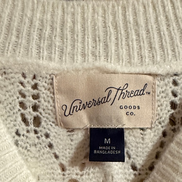 Universal Thread Cream Sleeveless Knit Tank Top - Picture 5 of 6